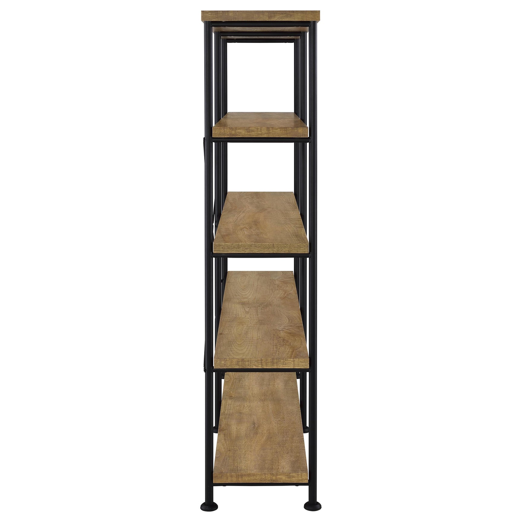 Analiese 63-inch 4-shelf Double Bookshelf Mango