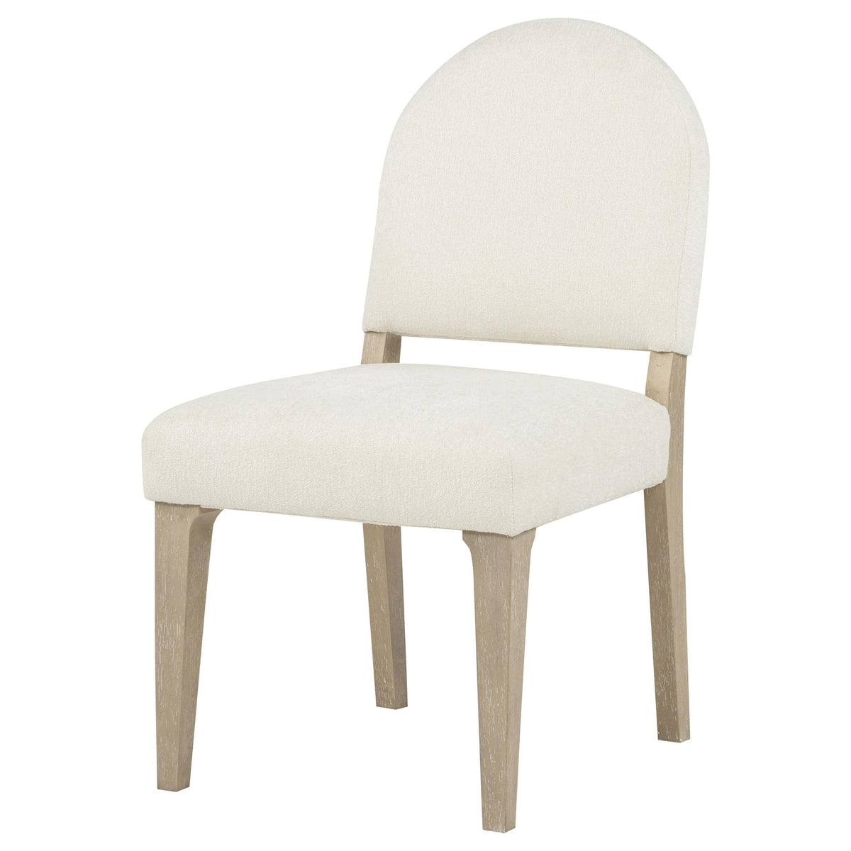 Lucaire Curved High Back Upholstered Dining Chair Cream Set of 2 — product image 4
