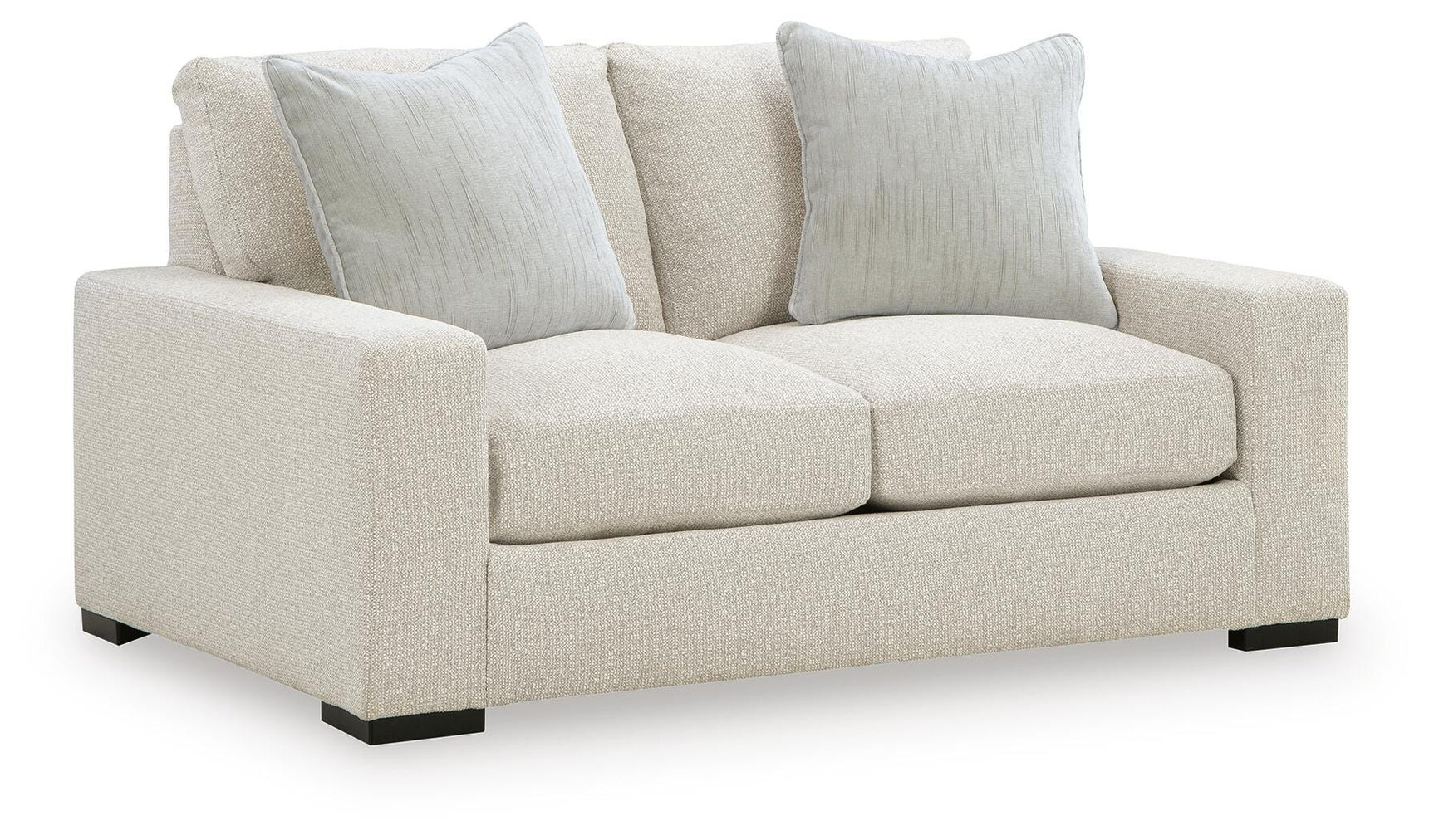 Conlee-Pike Linen Chenille Loveseat angled view