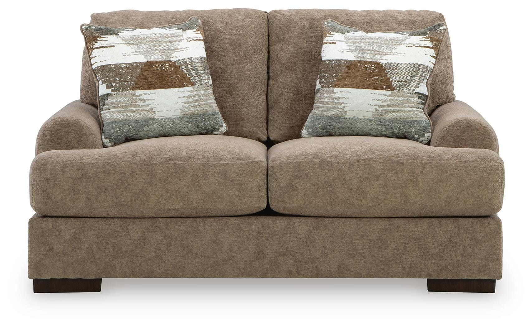 Jayne Park Pecan Chenille Loveseat view 3