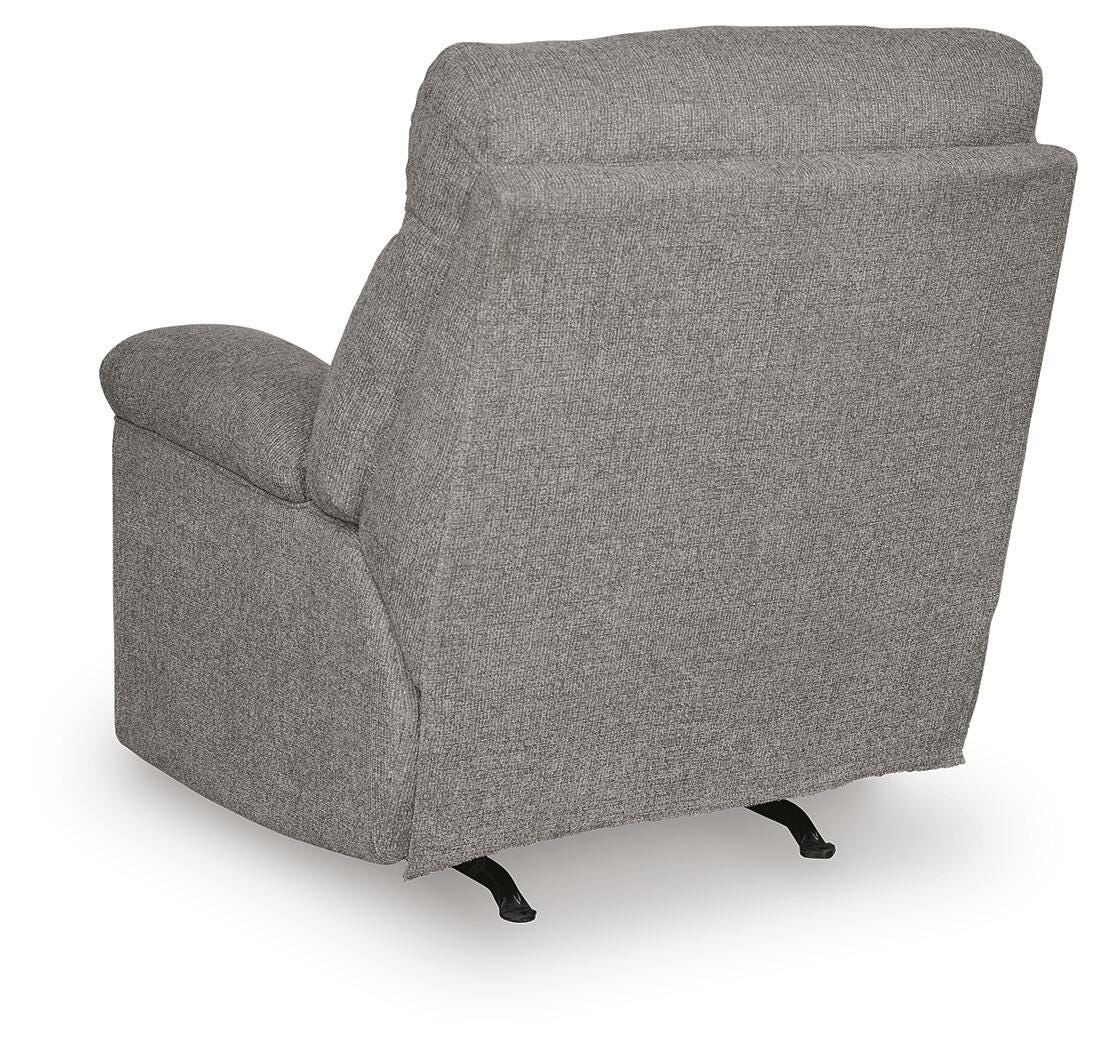 Hoyne Park Smoke Performance Fabric,Next-Gen Nuvella™,Chenille Recliner view 5