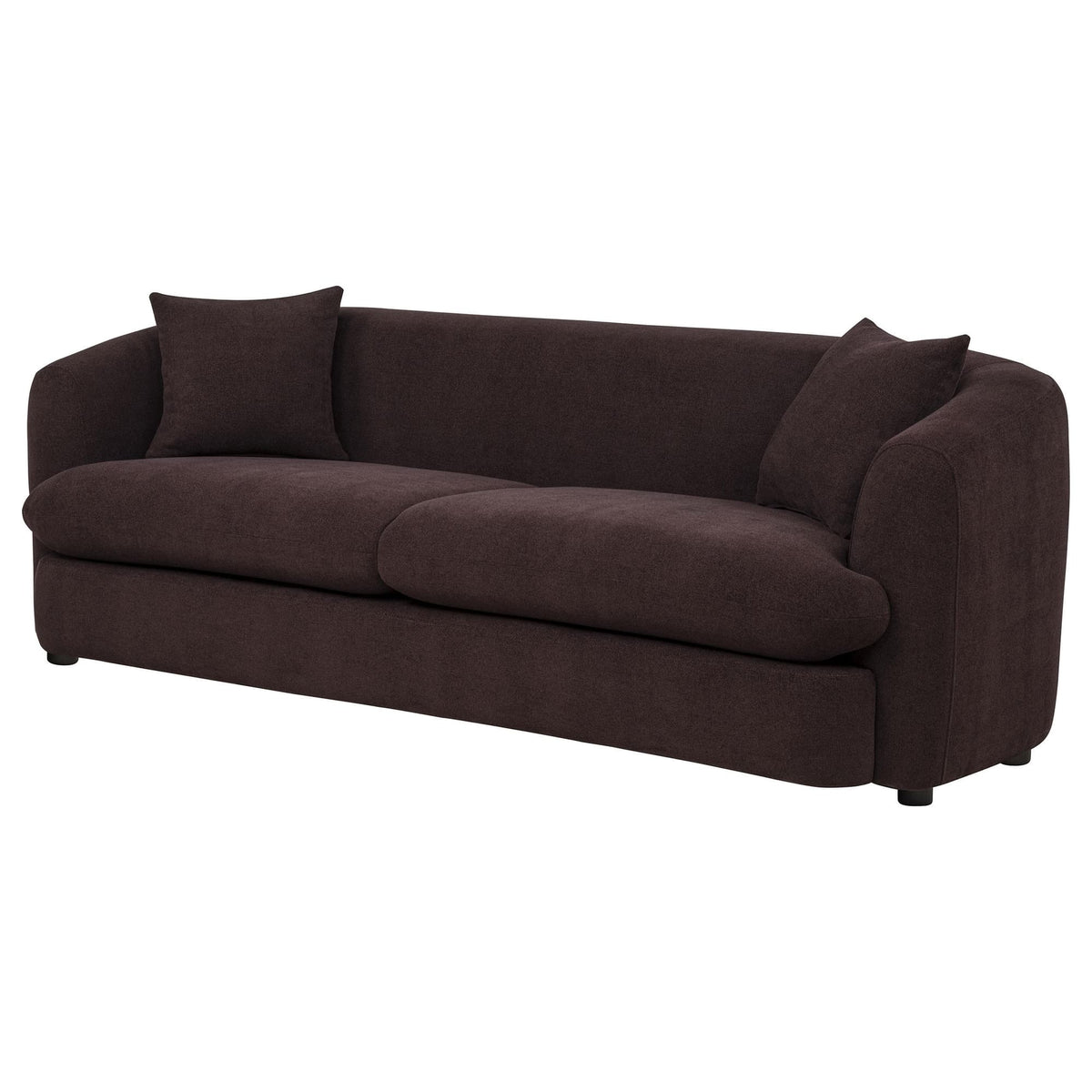 Delroy 3-Seat Stationary Sofa in Aubergine Polyester — product image 3