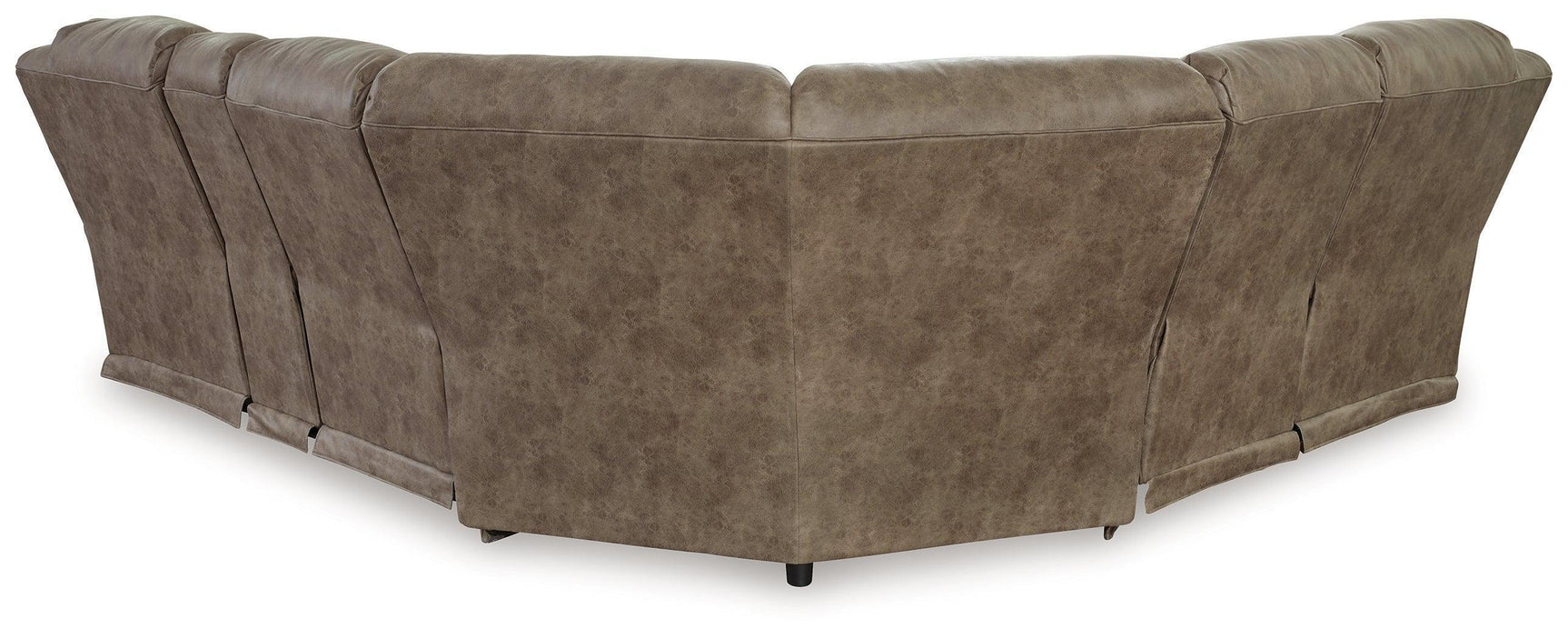Ravenel Fossil Faux Leather 3-Piece Power Reclining Sectional Sofa