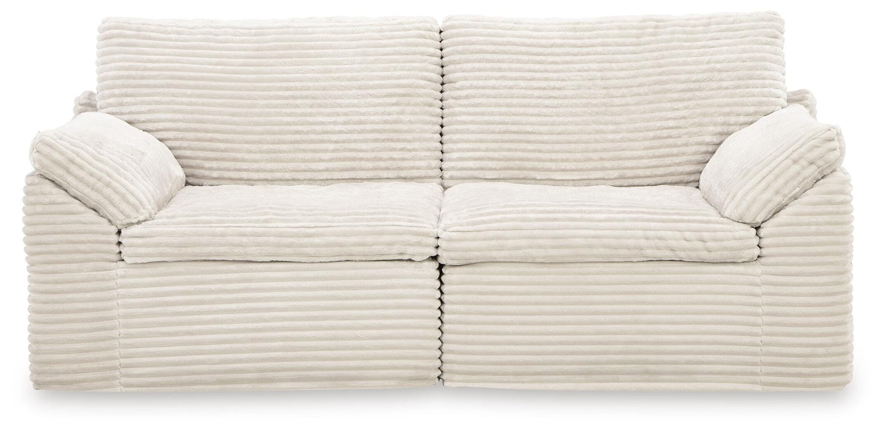 Fannin Ivory Chenille Left-Arm/Right-Arm Facing Corner Chair