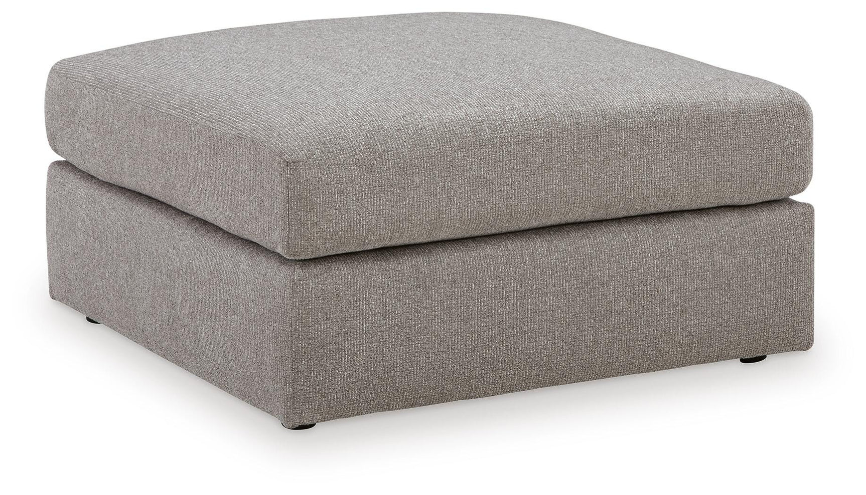 Lindon Smoke Performance Fabric,Next-Gen Nuvella™,Chenille Oversized Accent Ottoman