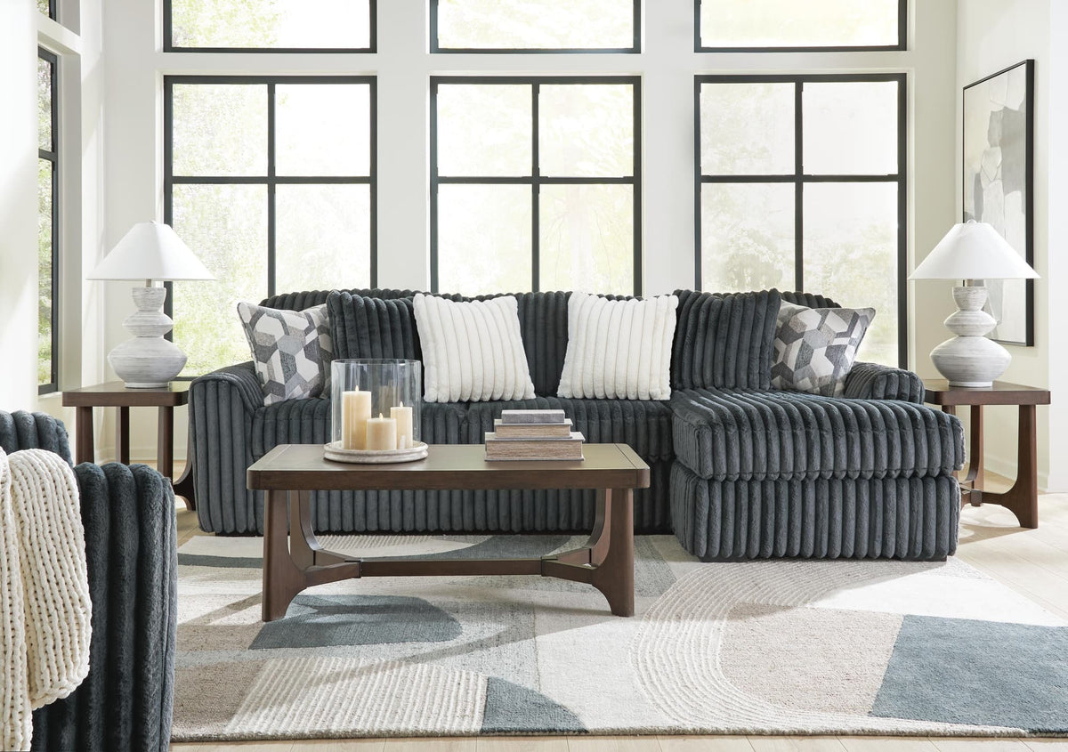 Korestone Dark Brown Coffee Table with 2 End Tables — product view
