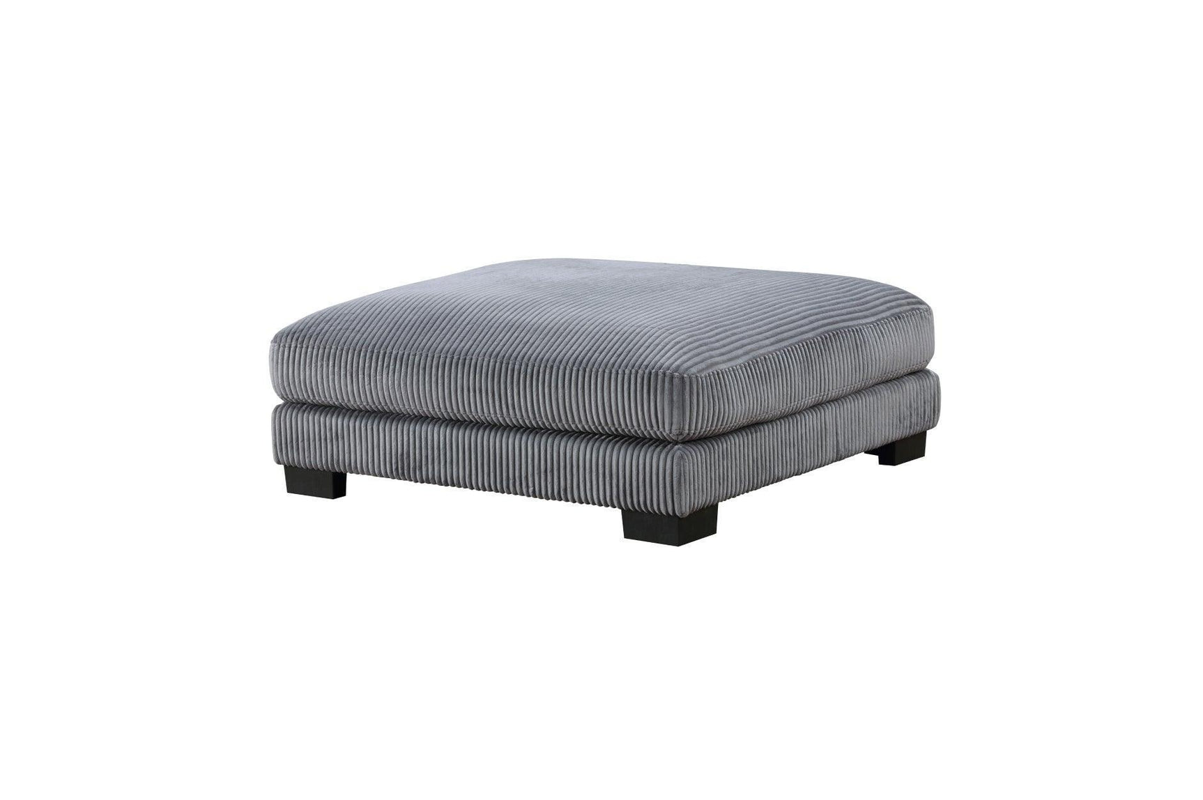 Traverse Gray Cordugoy Fabric Sectional Set