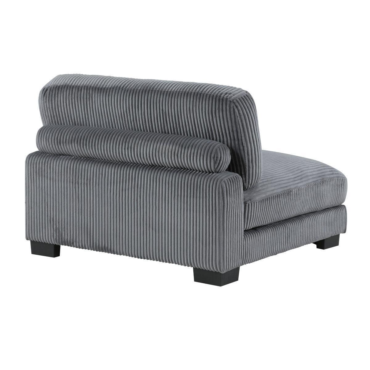 Traverse Gray Cordugoy Fabric Sectional