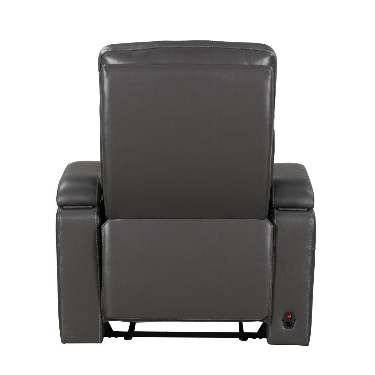 Brockton Dark Gray Power Recliner