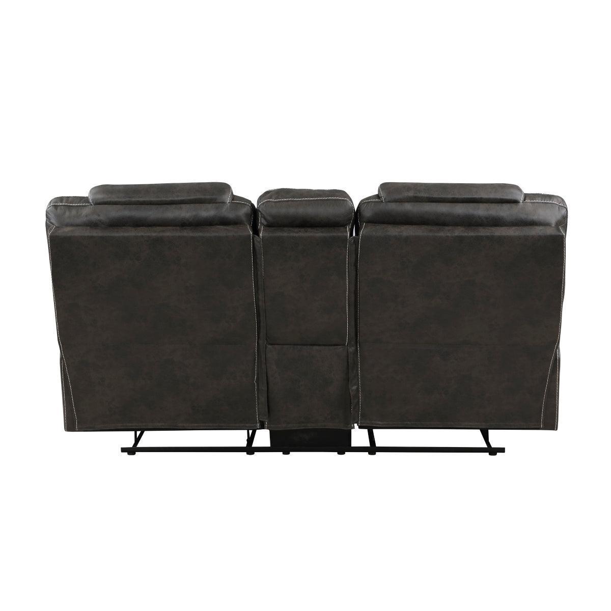 Gainesville Choclate Hued Reclining Loveseat