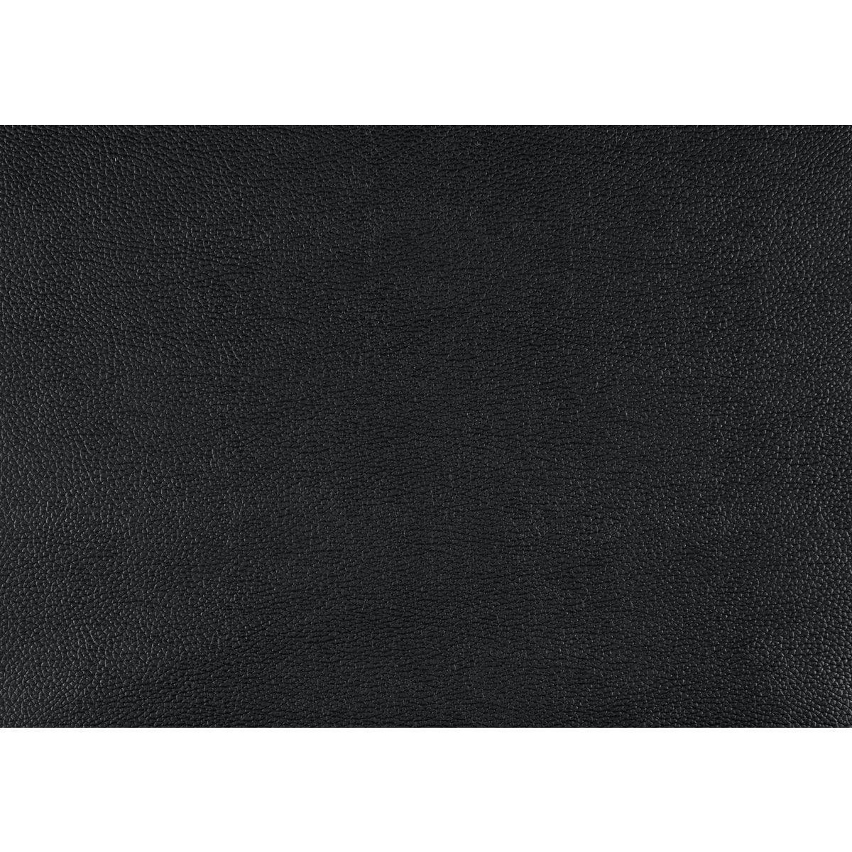 Lewes Black Leather Loveseat