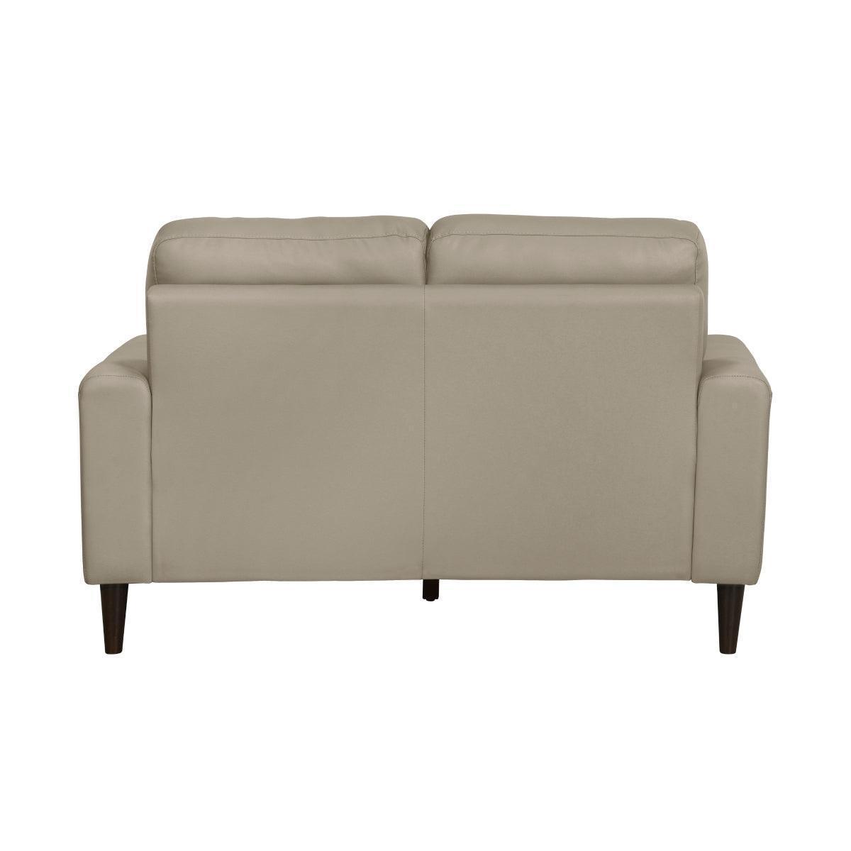 Lewes Latte Leather Loveseat