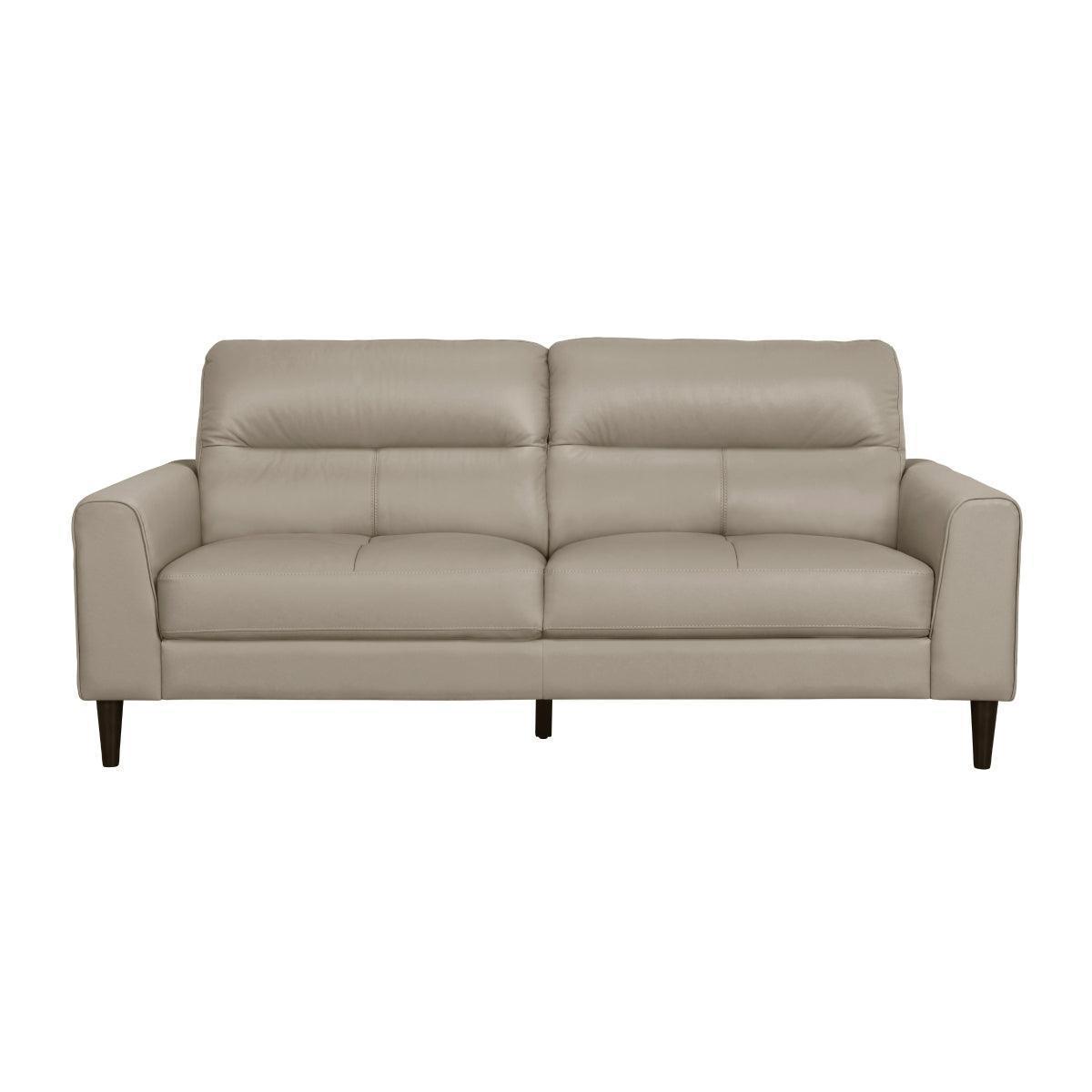 Lewes Latte Leather Sofa