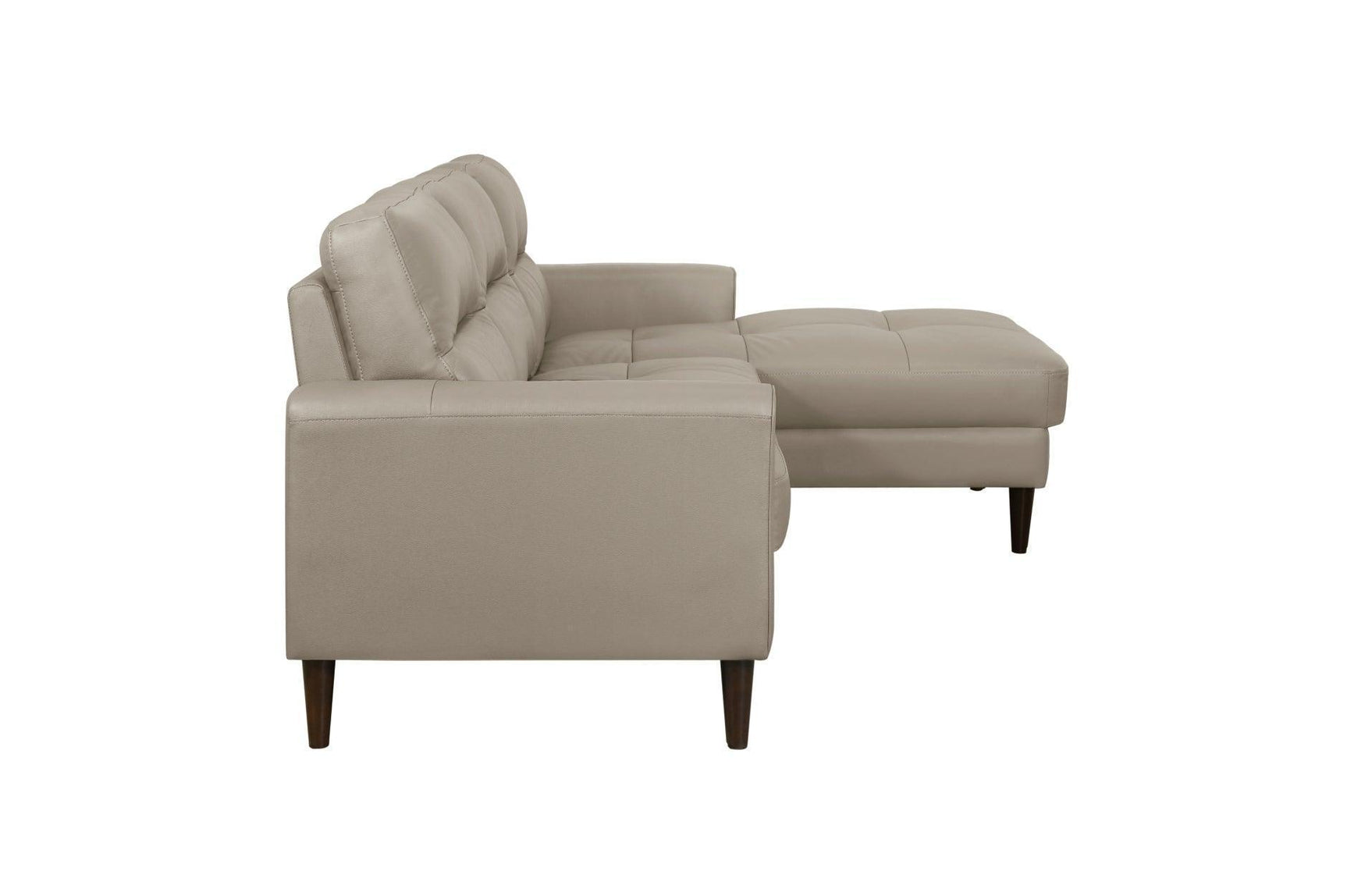 Lewes Latte Leather Sectional