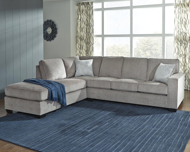 Altari Alloy Chenille 2-Piece Sectional With Chaise - Ella Furniture