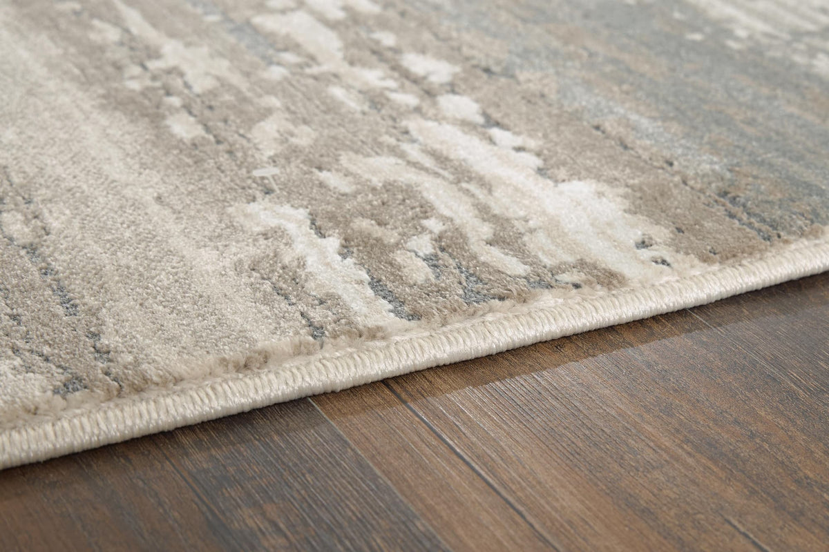Loomville Gray/Taupe/Beige Medium Rug — detail view