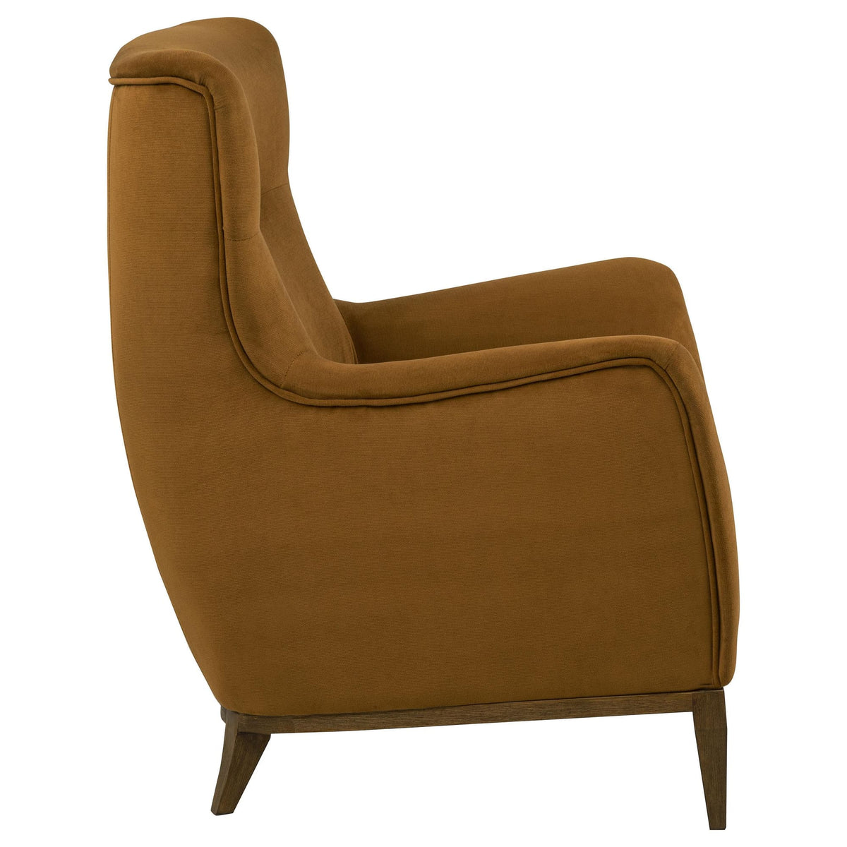 Catala Upholstered High Back Accent Chair Rust and Coffee — product image 9