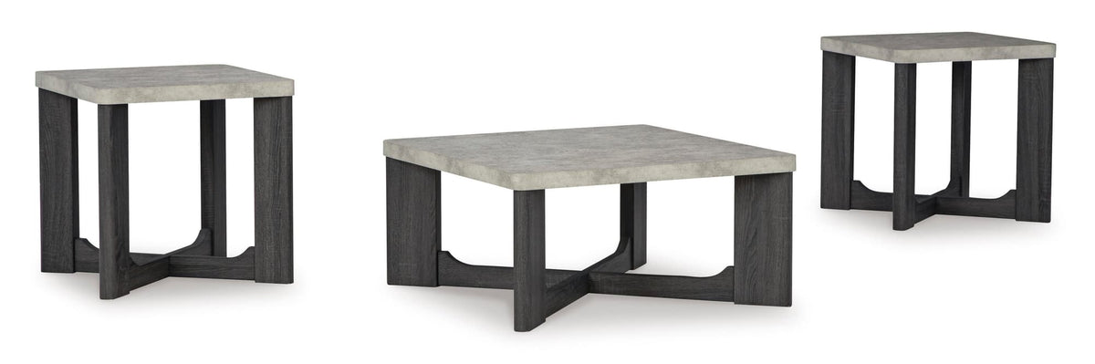 Two-Tone Gray Coffee Table with Two End Tables — product image 2