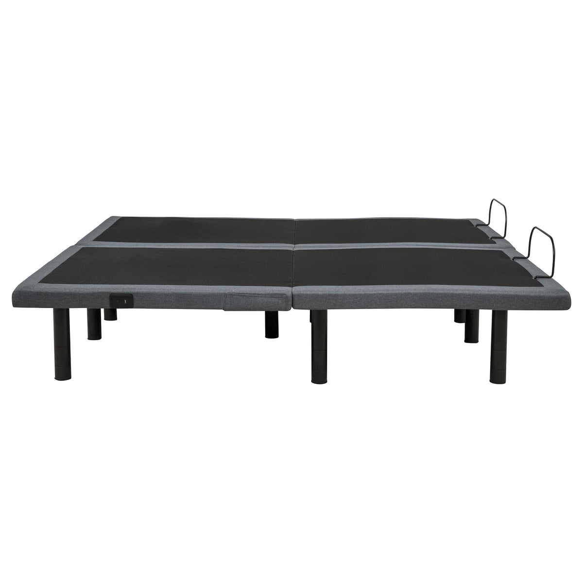 Weston Split Eastern King Massage Adjustable Bed Base in Black and Grey — product image 4