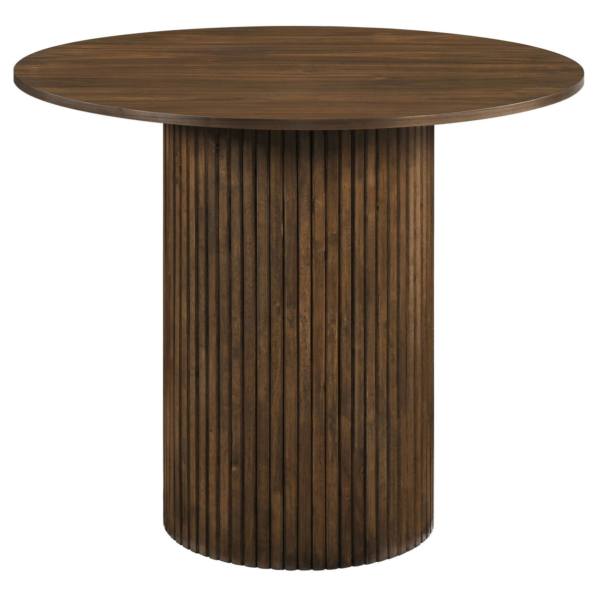Hamlyn 5-Piece Round Wood Counter Height Dining Set in Cream and Walnut — product image 3