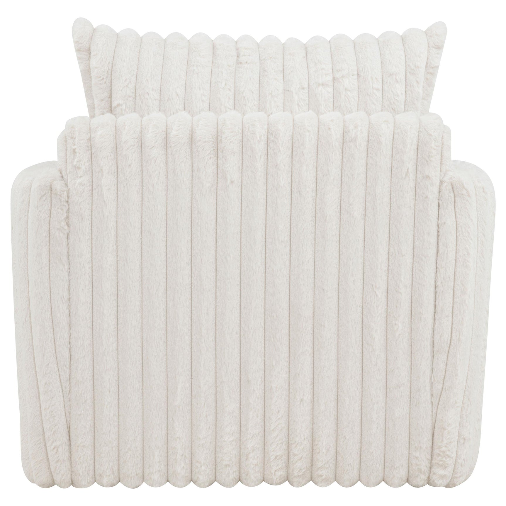 Sarco Corduroy Upholstered Swivel Accent Arm Chair Ivory