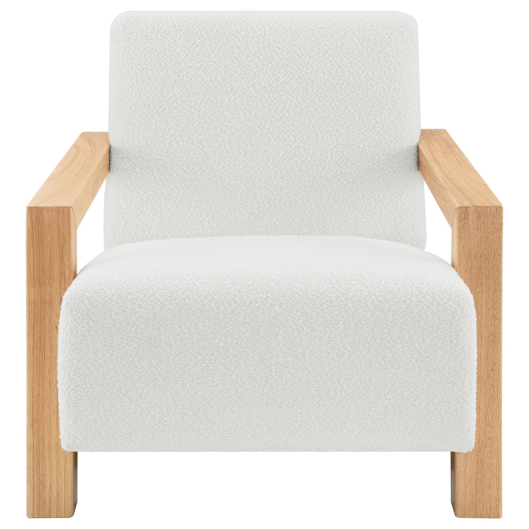 Fitzroy Boucle Upholstered Accent Arm Chair Ivory 903094