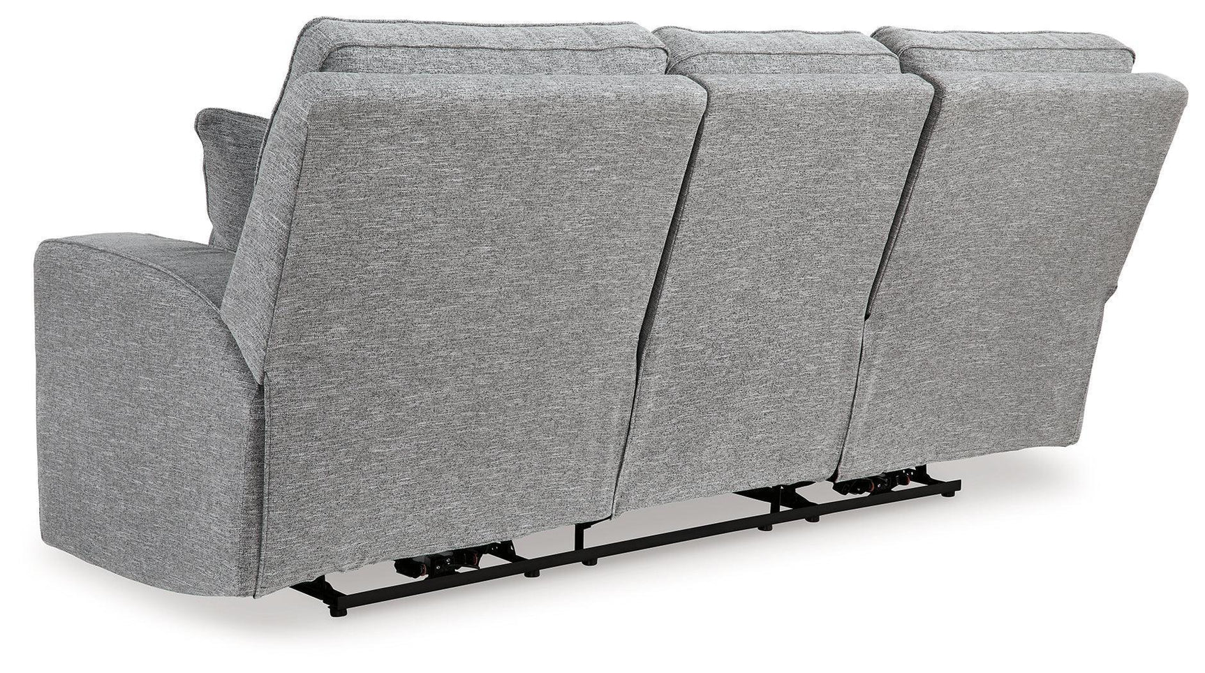 Biscoe Pewter Textured Nuvella® Power Reclining Sofa