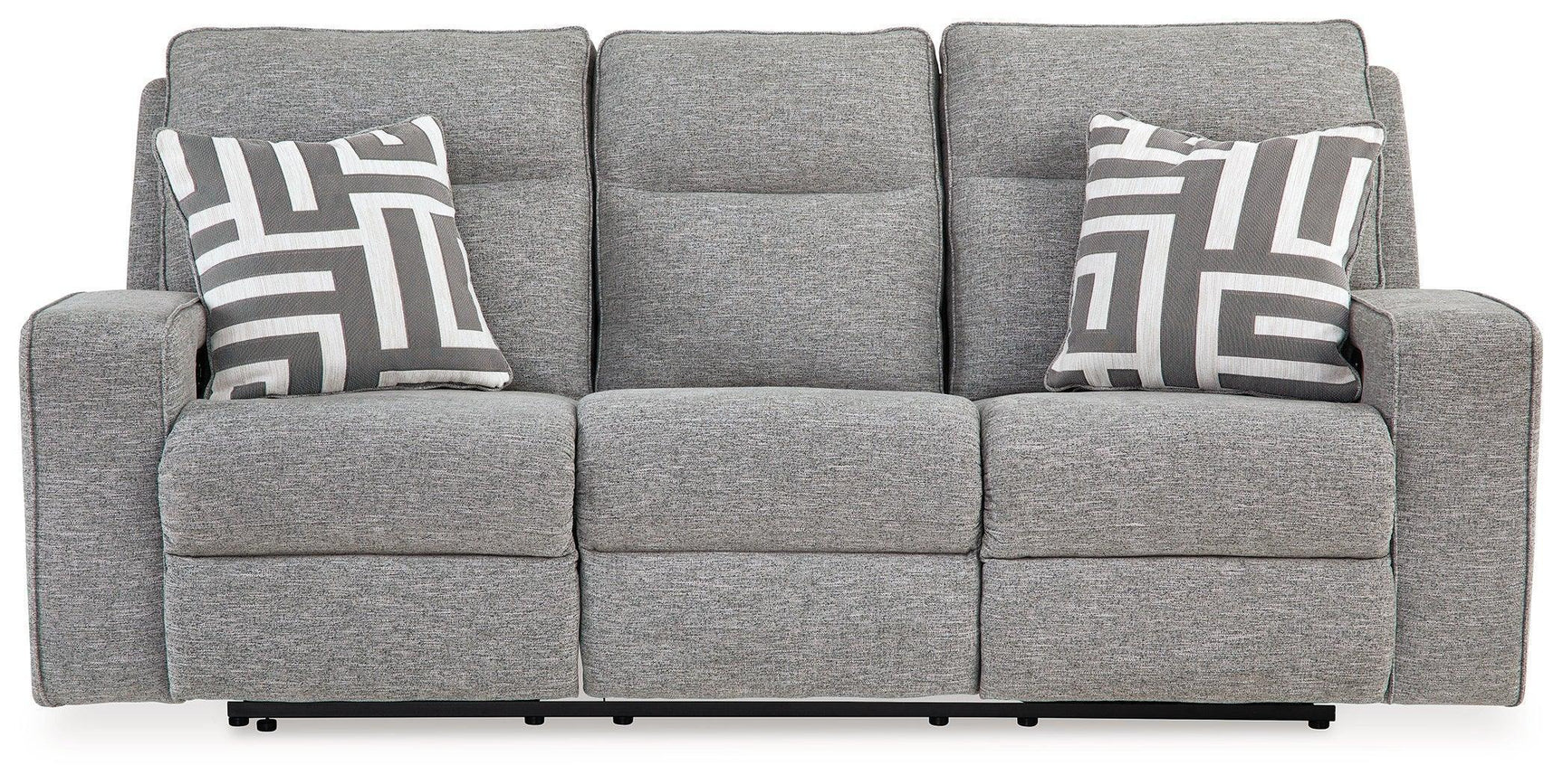Biscoe Pewter Textured Nuvella® Power Reclining Sofa