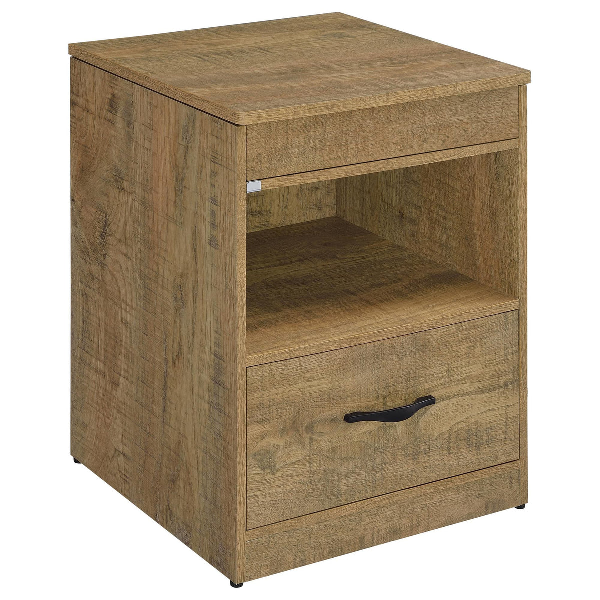 Fabre Extendable Top 1-Drawer Nightstand in Mango — product view