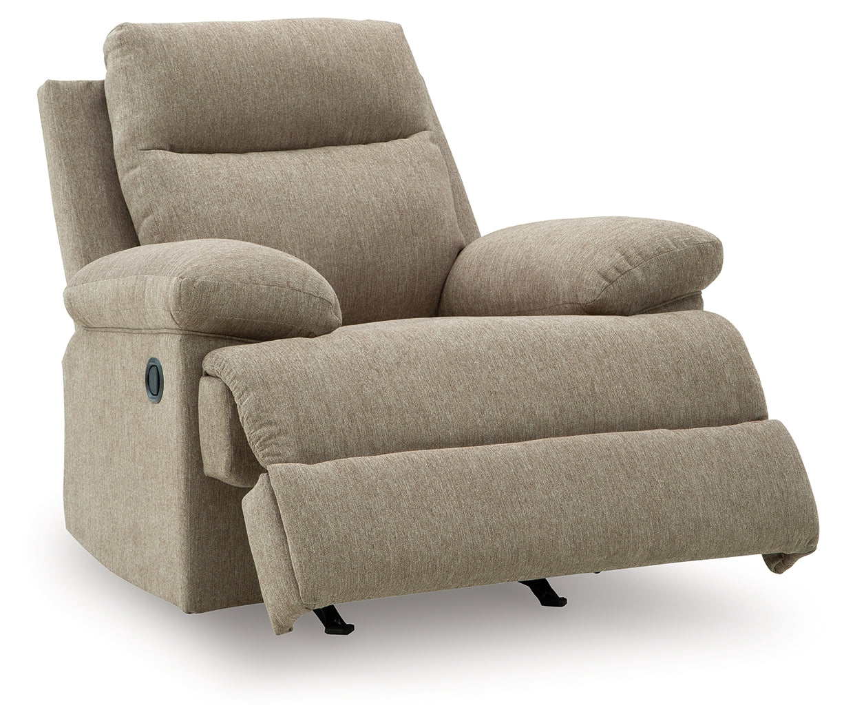 Side-Swipe Mocha Chenille Recliner