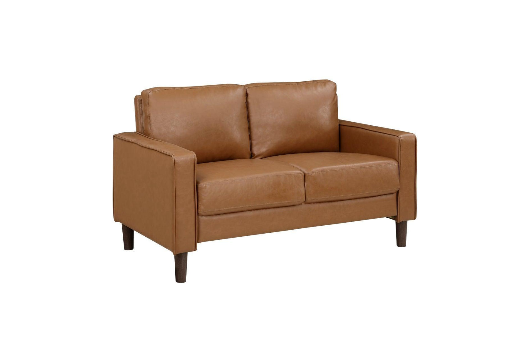 Malcolm Brown Faux Leather Living Room Set