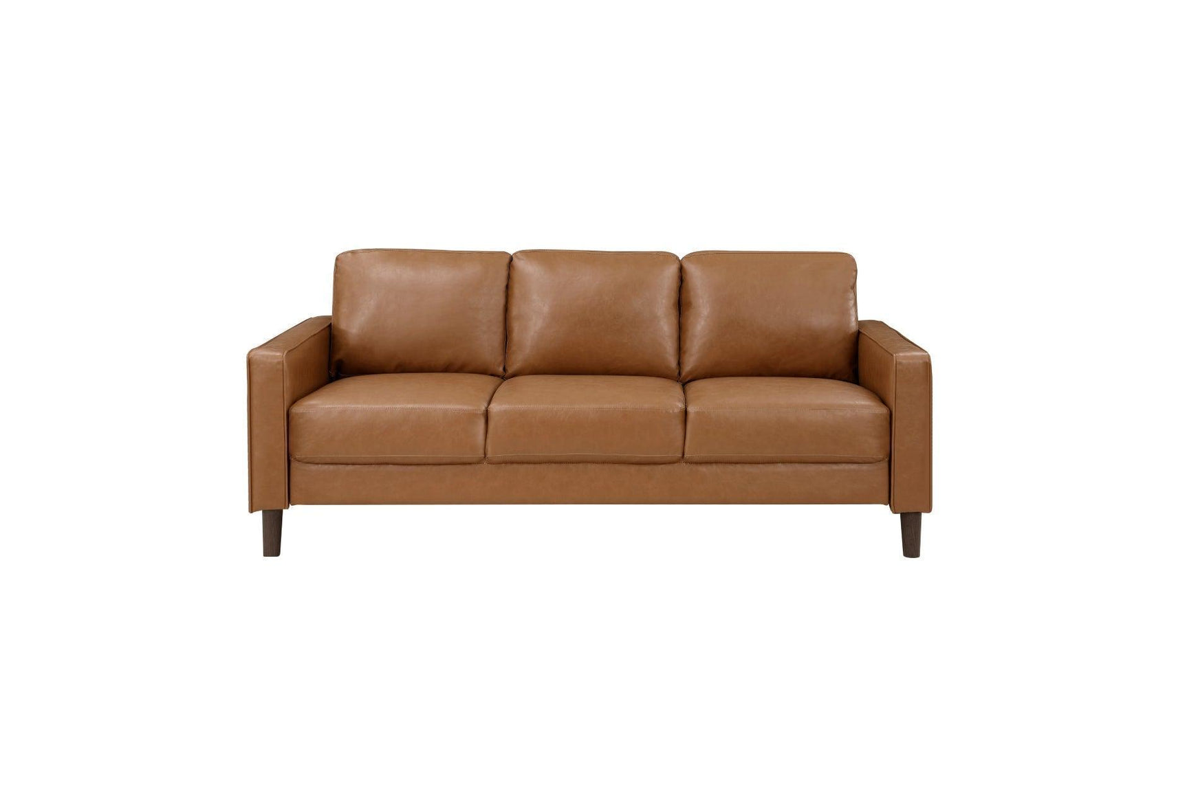 Malcolm Brown Faux Leather Living Room Set