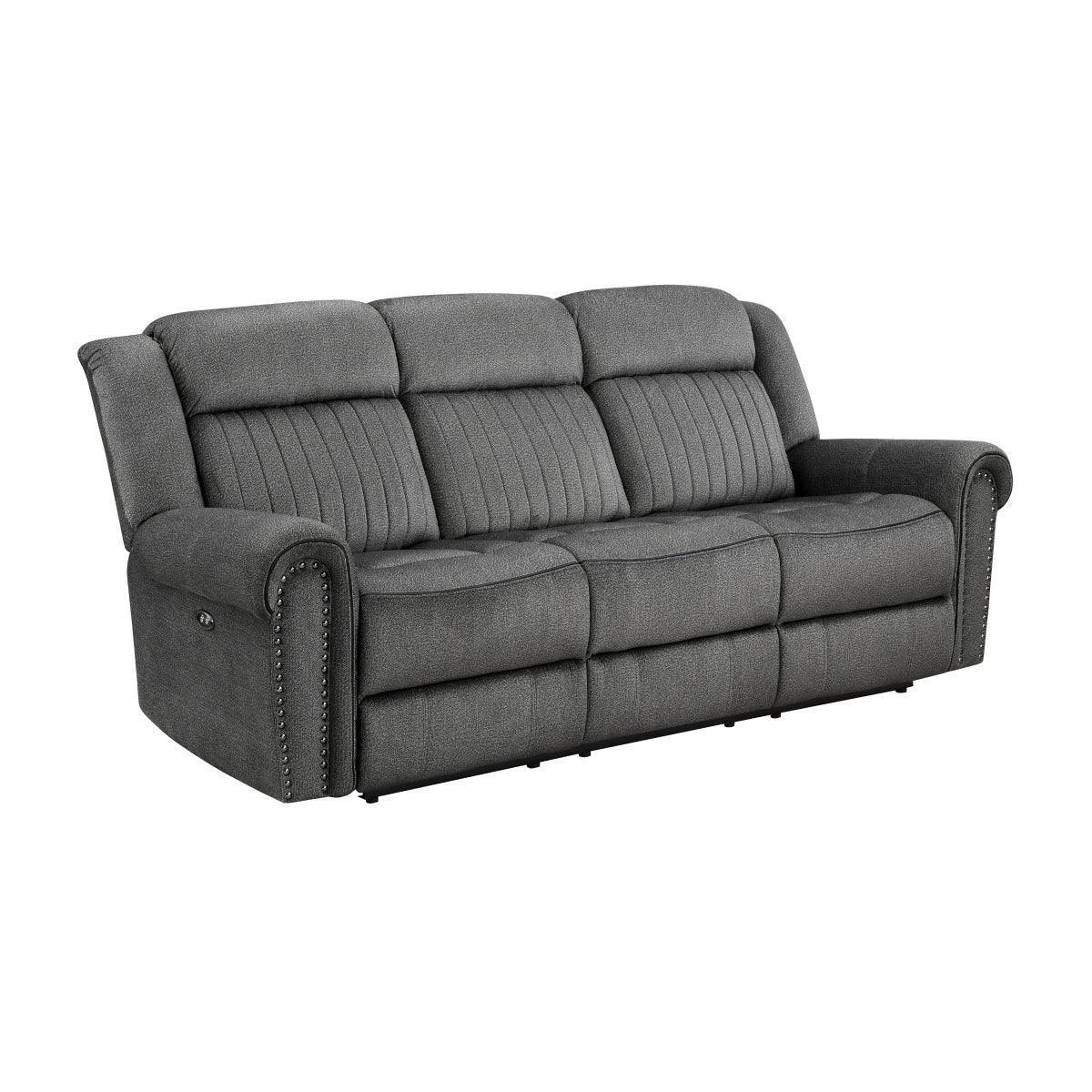Brennen Charcoal Power Reclining Sofa