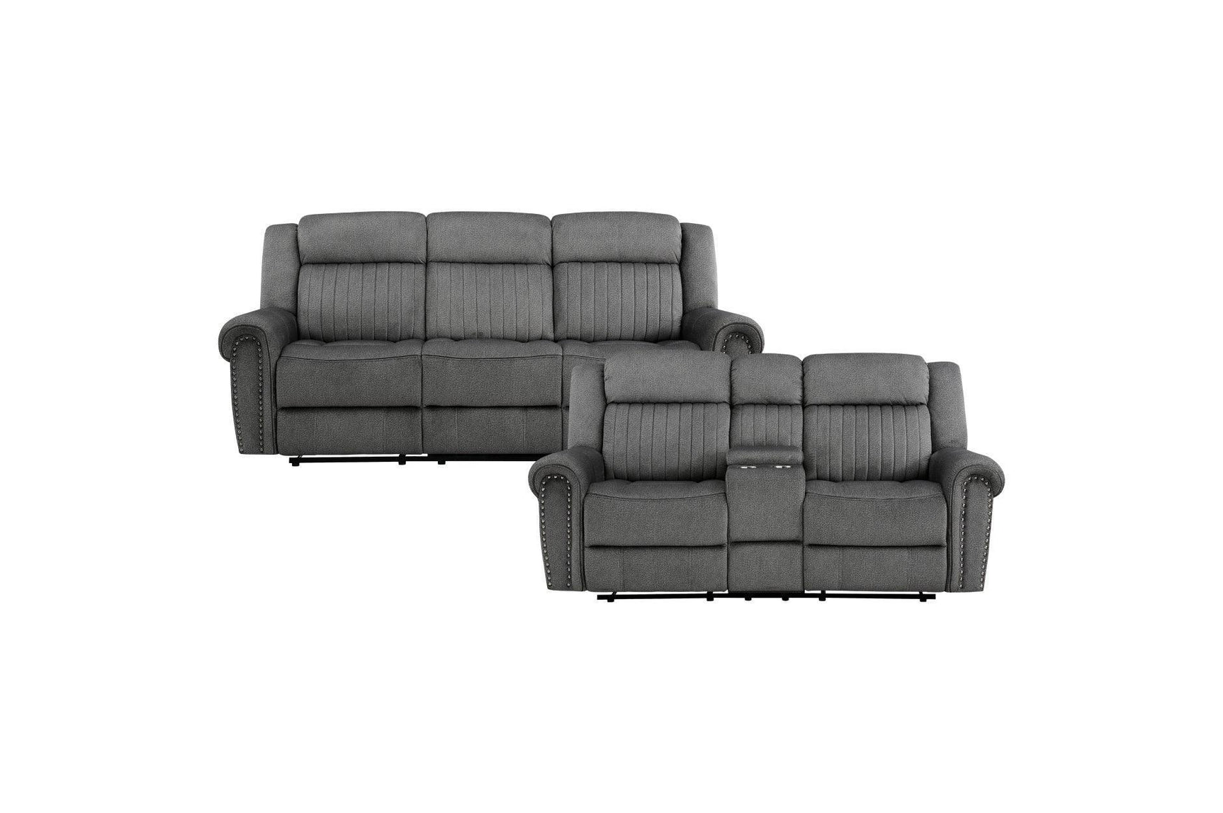 Brennen Charcoal Reclining Set