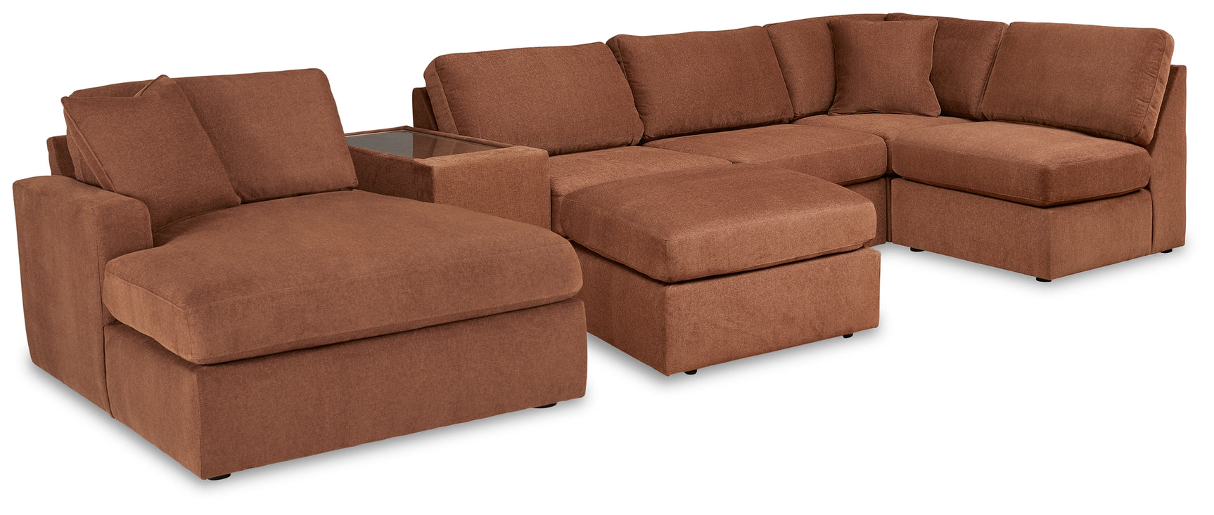 Modmax Spice 6-Piece Sectional with Ottoman