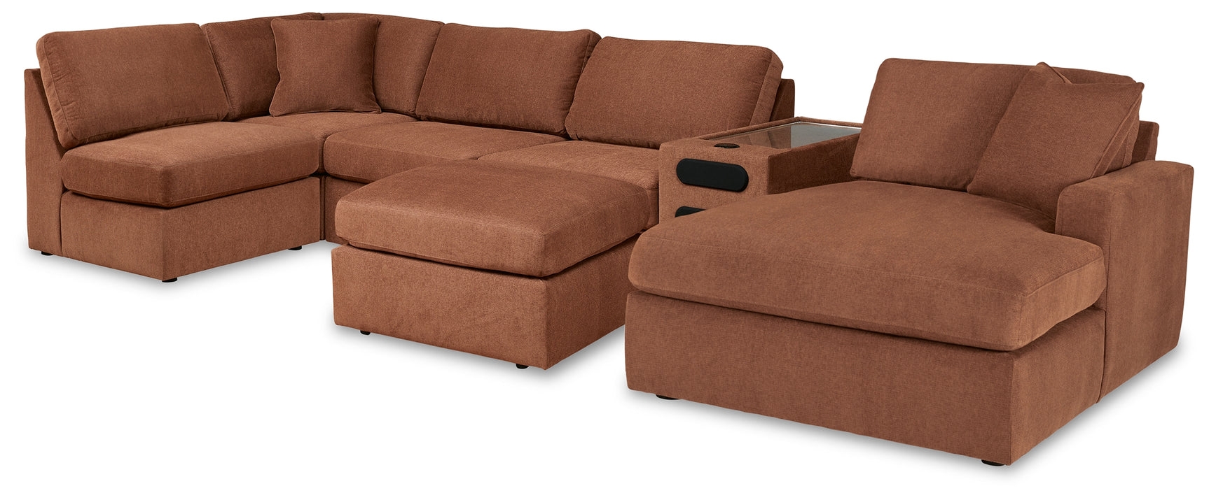 Modmax Spice 6-Piece Sectional with Ottoman