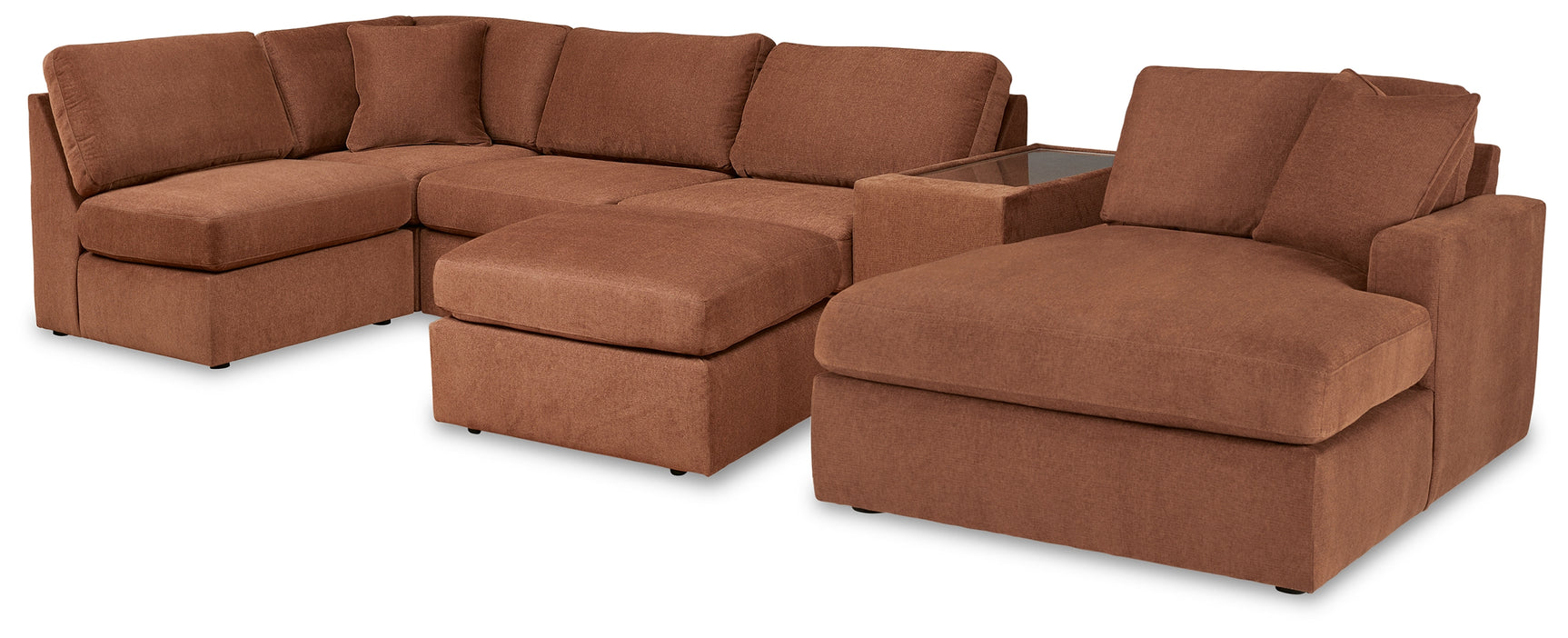 Modmax Spice 6-Piece Sectional with Ottoman