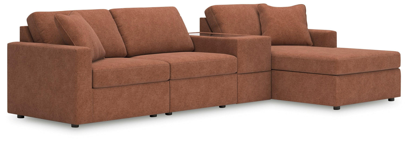 Modmax Spice Nuvella® 4-Piece Sectional with Chaise