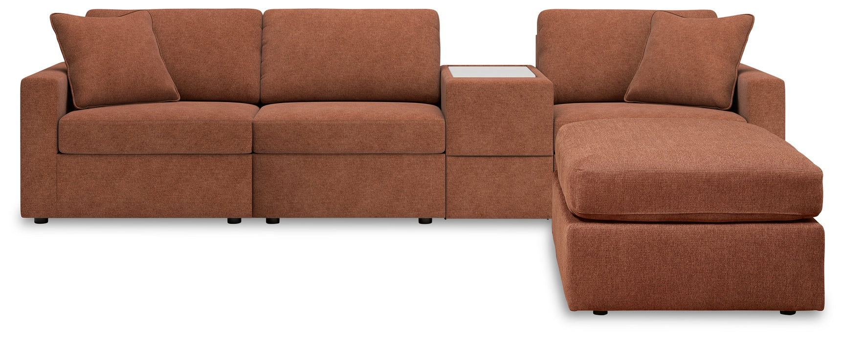 Modmax Spice 4-Piece Sectional with Ottoman