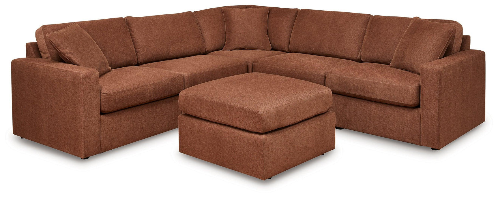 Pillar Spice Peak 5-Piece Sectional With Ottoman