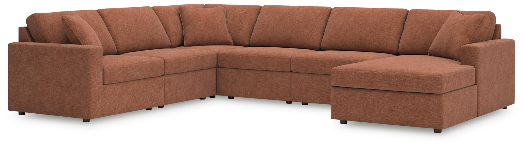 Modmax Spice Performance Fabric,Next-Gen Nuvella™ 6-Piece Sectional