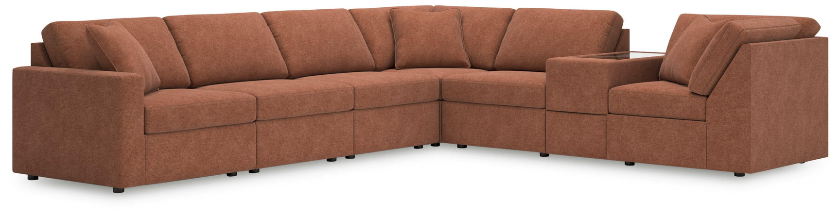 Modmax Spice Performance Fabric,Next-Gen Nuvella™ 7-Piece Sectional
