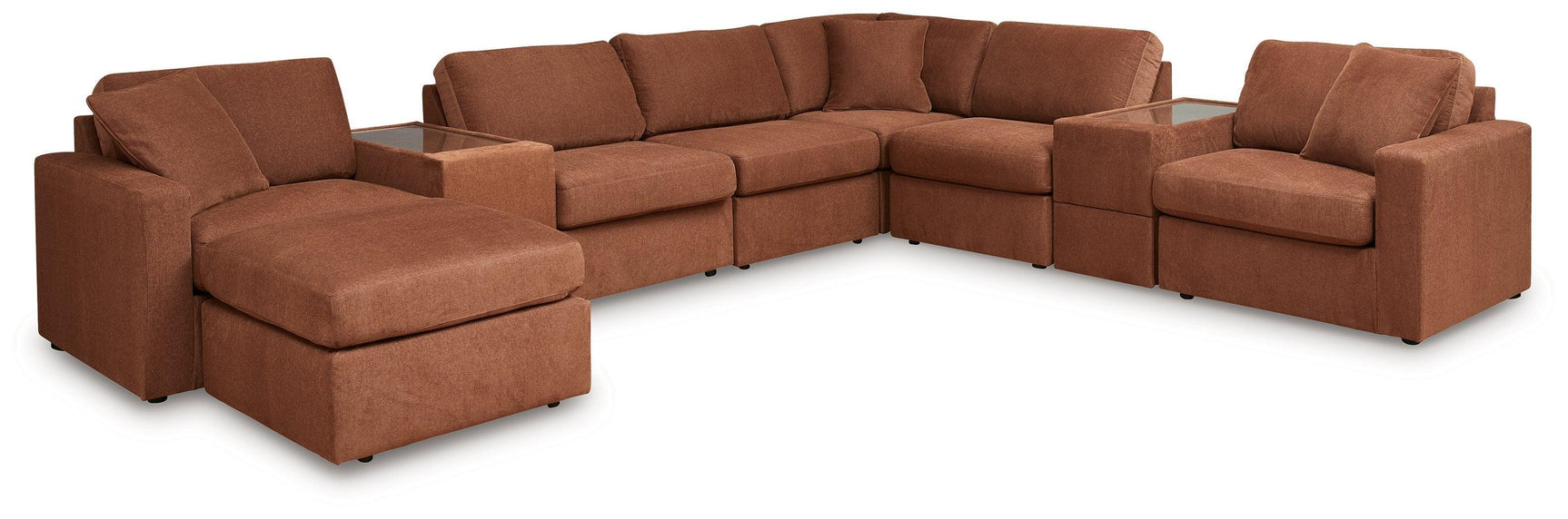 Pillar Spice Peak 8-Piece Sectional With Ottoman