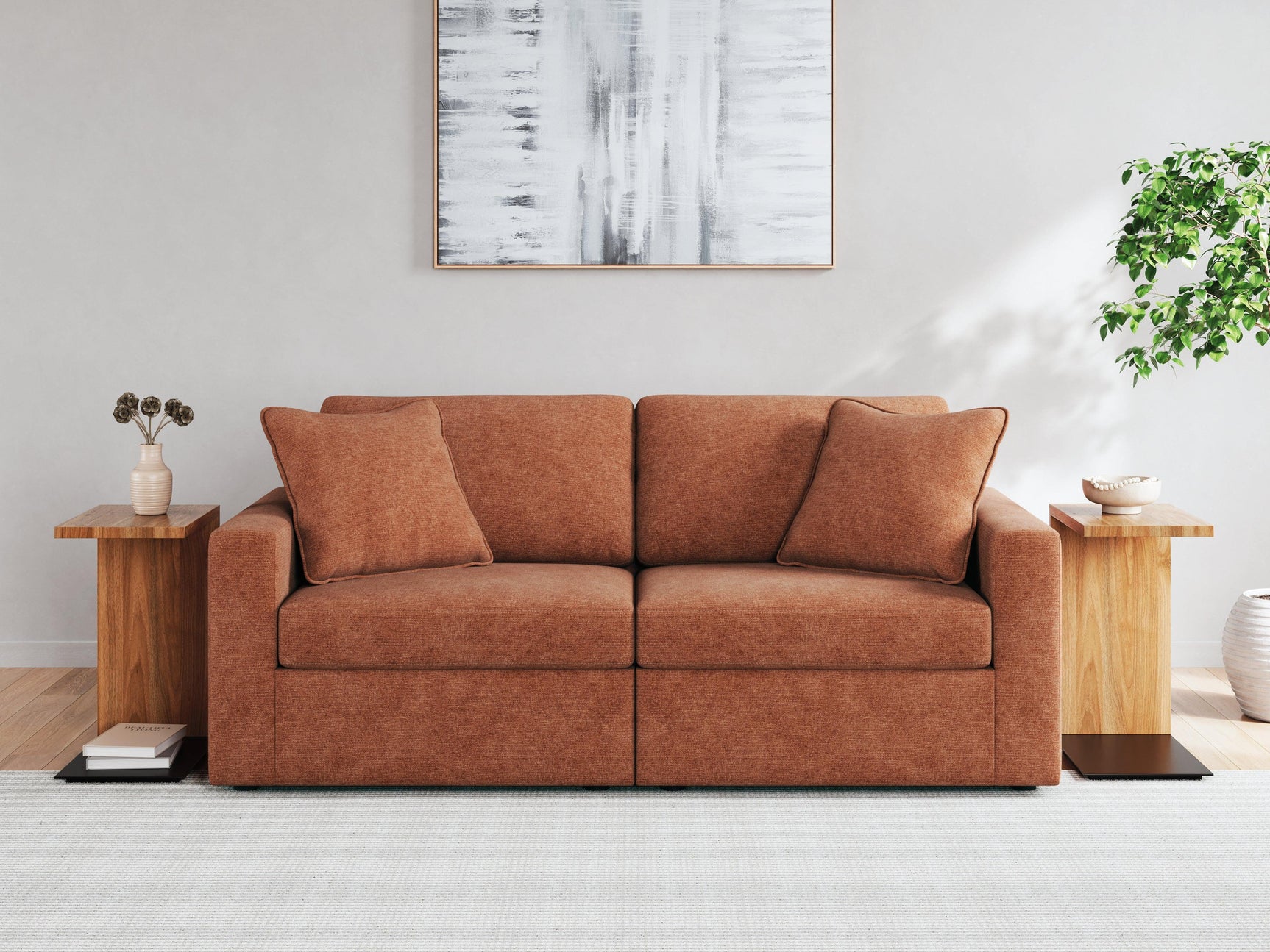 Pillar Spice Peak Sofa And Loveseat
