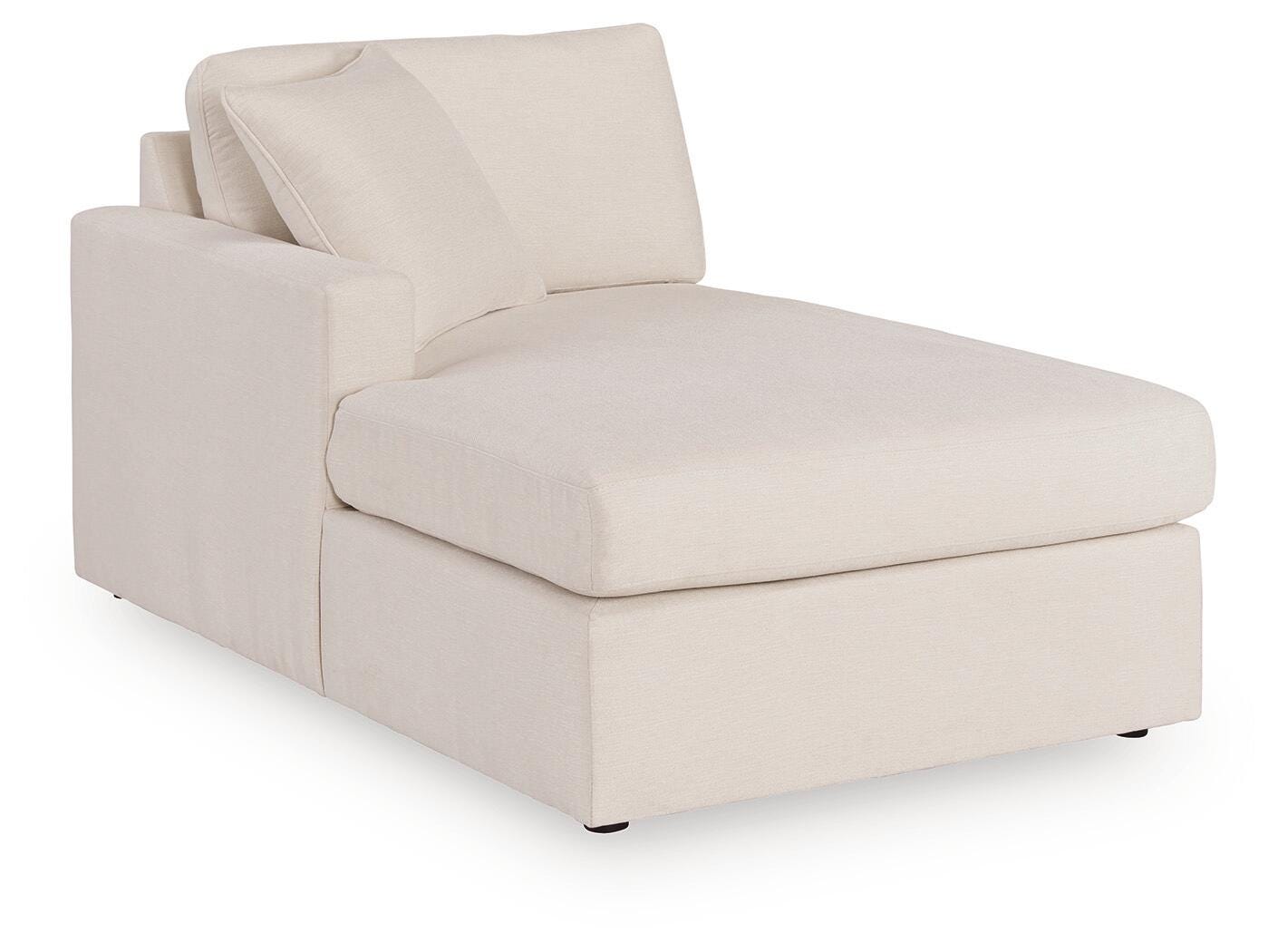 Modmax Oyster Performance Fabric,Next-Gen Nuvella™ 4-Piece Sectional with Chaise angled view