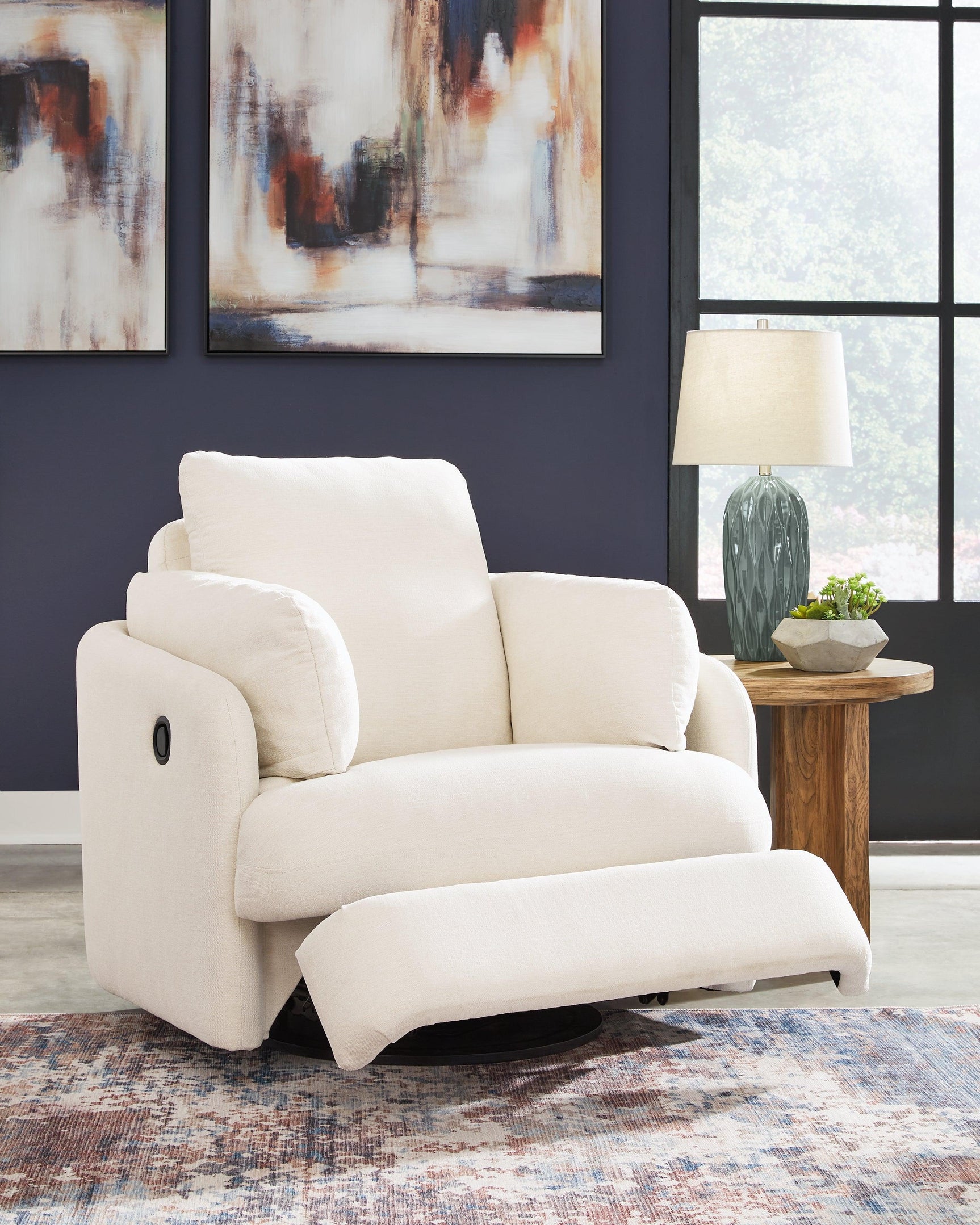 Modmax Oyster Nuvella® Swivel Glider Recliner