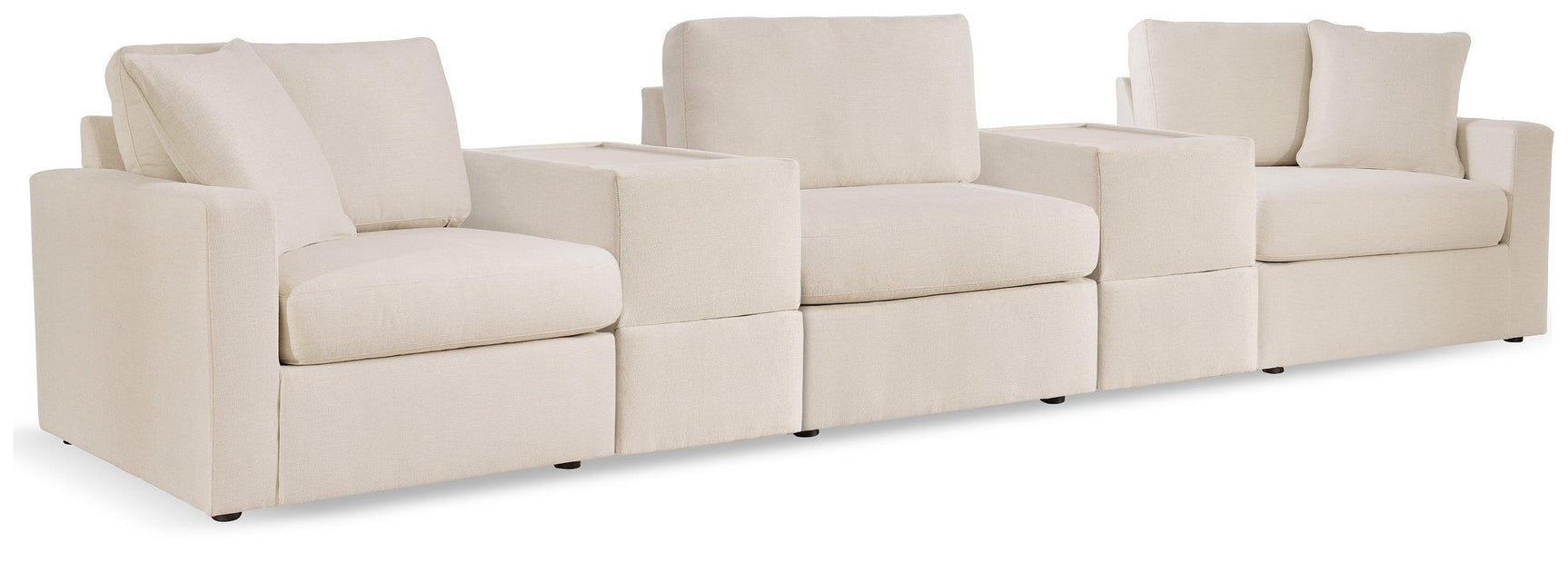 Pillar Oyster Peak 5-Piece Sectional With Ottoman