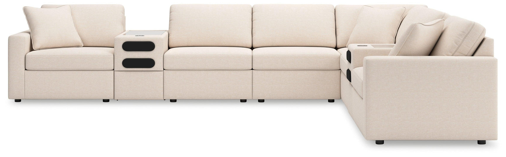 Modmax Oyster Performance Fabric,Next-Gen Nuvella™ 8-Piece Sectional