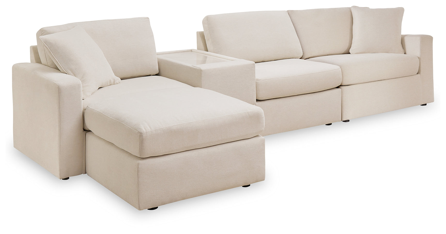 Modmax Oyster 4-Piece Sectional with Ottoman