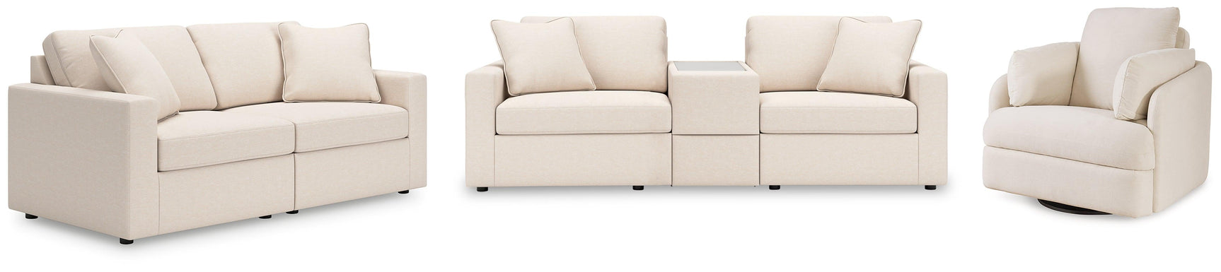 Modmax Oyster Sofa, Loveseat and Recliner